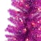 4.5ft. Pre-Lit Pink Tinsel Artificial Christmas Tree, Clear Lights